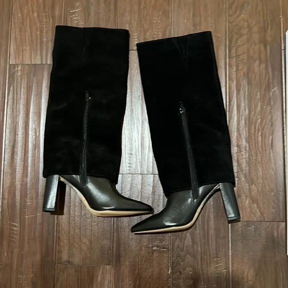 Charles David Suede Overlay Leather boot - Picture 6 of 7